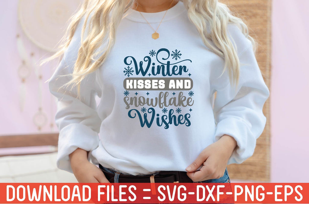 Winter SVG Bundle | Cold Hands Warm Heart Svg | Winter Kisses Snowflake ...