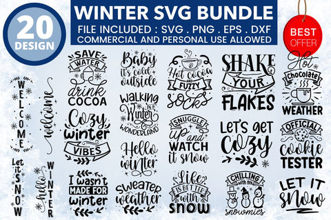 Winter SVG Bundle SVG Designangry 