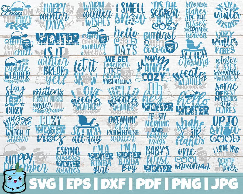 Winter SVG Bundle SVG MintyMarshmallows 