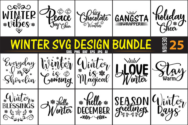 Winter SVG Bundle SVG nirmal108roy 