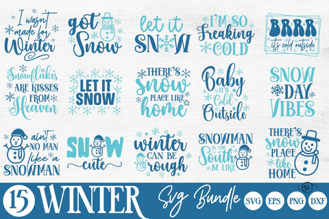 Winter SVG Bundle SVG Svgcraft 