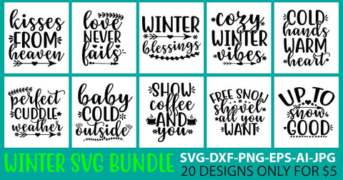 Winter SVG Bundle SVG Syaman 