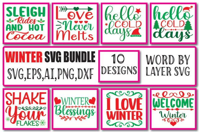 Winter SVG Bundle Voi. 1 SVG Craftlabsvg24 