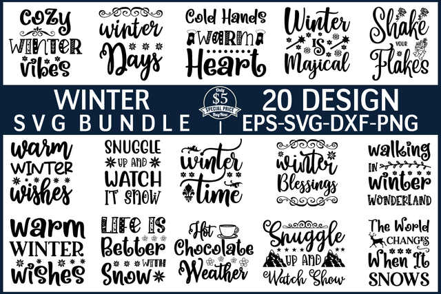 winter svg bundle vol 2 SVG buydesign 