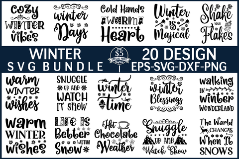 winter svg bundle vol 2 SVG buydesign 