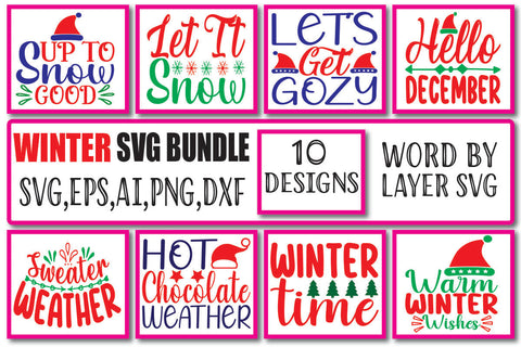 Winter SVG Bundle Vol. 2 SVG Craftlabsvg24 