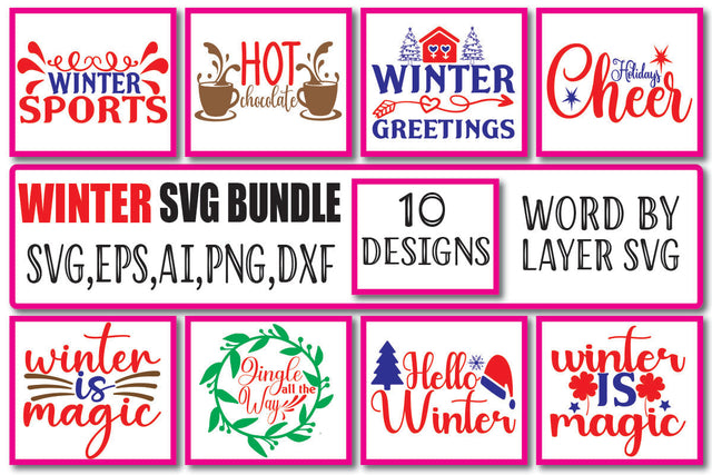 Winter SVG Bundle Vol. 3 SVG Craftlabsvg24 