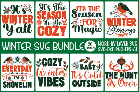 Winter SVG Bundle Vol, Cold Hands Warm Heart Svg, Winter Kisses Snowflake Wishes Svg, Warm Winter Wishes Svg, Winter Is My Favorite Season Svg, Winter Quotes SVG Rafiqul20606 