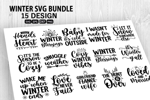 Winter SVG Bundle.winter svg, christmas svg, vector snowflake, SVG Designangry 