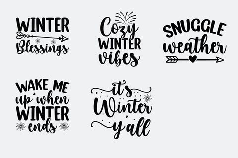 Winter SVG Bundle.winter svg, christmas svg, vector snowflake, SVG Designangry 