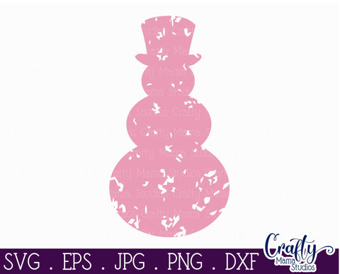 Winter Svg - Christmas Svg - Snowman Svg - Grunge Svg, Grunge Snowman SVG SVG Crafty Mama Studios 