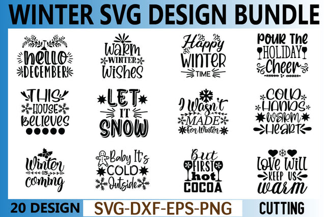 winter svg design bundle SVG designer krishna 
