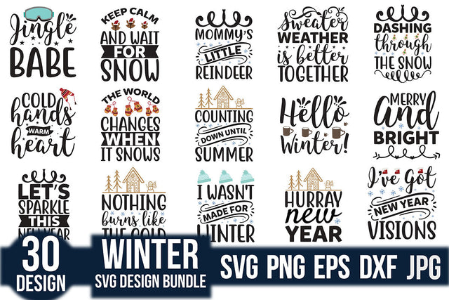 Winter Svg Design Bundle SVG Rupkotha 