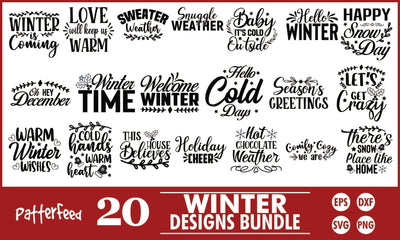 Winter SVG Designs Bundle SVG PatternFeed8 