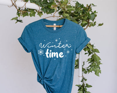Winter time Svg, Hello Winter Svg, Winter Quote Svg, Holiday svg, Snowflakes svg, Happy Holidays Svg, Winter Season svg, Frozen Svg, png dxf SVG Fauz 