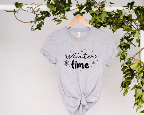 Winter time Svg, Hello Winter Svg, Winter Quote Svg, Holiday svg, Snowflakes svg, Happy Holidays Svg, Winter Season svg, Frozen Svg, png dxf SVG Fauz 