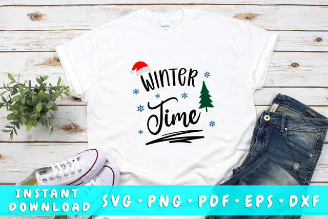 Winter Time SVG SVG HappyDesignStudio 