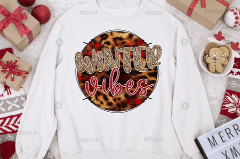 winter vibes Sublimation Design Sublimation Regulrcrative 