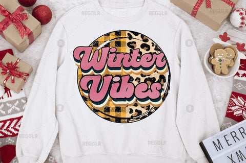 Winter vibes Sublimation Design Sublimation Regulrcrative 