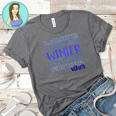 Winter Vibes svg and png SVG Awesomely Strange Designs 