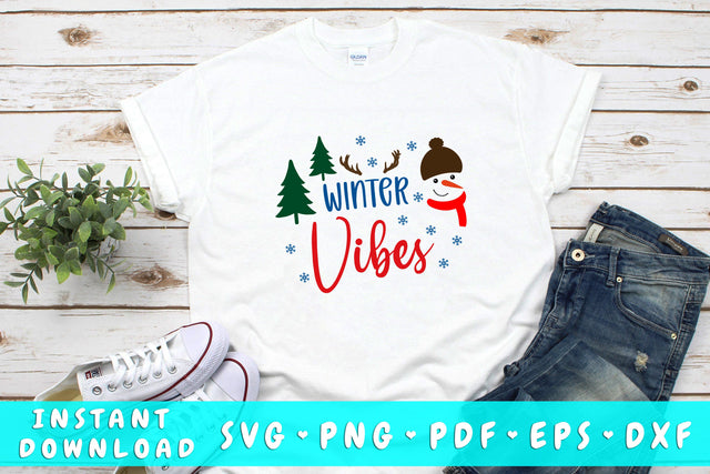 Winter Vibes SVG SVG HappyDesignStudio 