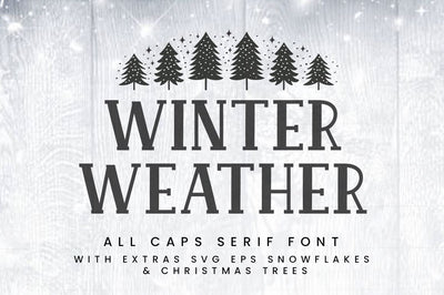 Winter Weather Font Manjali_Studio 