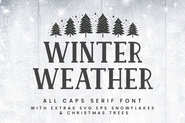 Winter Weather Font Manjali_Studio 