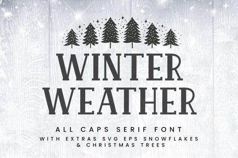 Winter Weather Font Manjali_Studio 