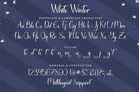 Winter White Font Sakha Design Studio 