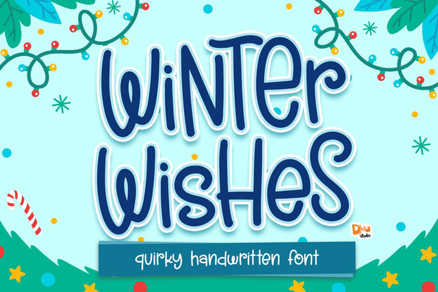 Winter Wishes Font Dm Letter Studio 