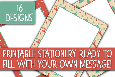 Winter Wonderland Christmas Stationery Paper Sublimation Old Market 