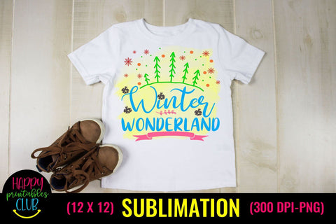 Winter Wonderland- Christmas Sublimation Design Ideas Sublimation Happy Printables Club 