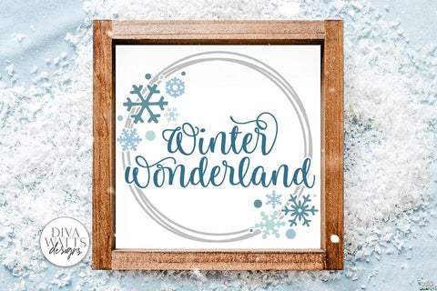 Winter Wonderland SVG | Christmas Snowflakes Design SVG Diva Watts Designs 