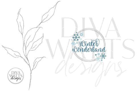 Winter Wonderland SVG | Christmas Snowflakes Design SVG Diva Watts Designs 