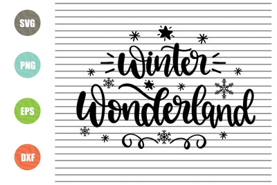 Winter Wonderland Svg - Christmas Svg, Png, Dxf, Eps Cut Files SVG Artstoredigital 