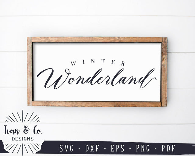 Winter Wonderland SVG Files | Holidays SVG | Farmhouse SVG | Christmas SVG | Cricut | Silhouette | Commercial Use | Digital Cut Files (1085123206) SVG Ivan & Co. Designs 