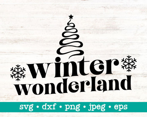 Winter wonderland svg, Winter wonderland svg file, Winter wonderland png, Quote phrase svg, Cut file, Winter clip art SVG MAKStudion 