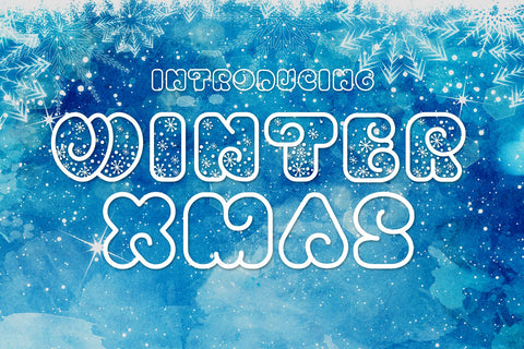 Winter Xmas Decorative Font Font Fox7 By Rattana 