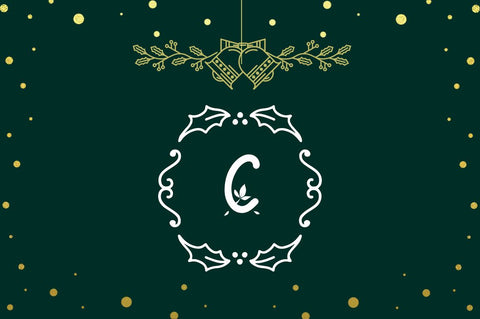 Winteria Christmas Monogram Font Attype studio 