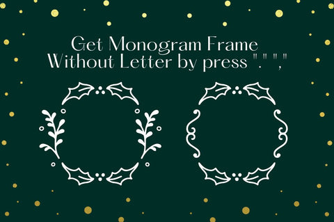 Winteria Christmas Monogram Font Attype studio 