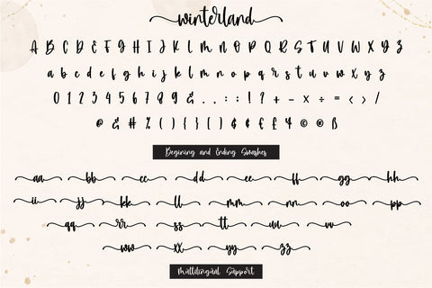 Winterland Font Mozarella 