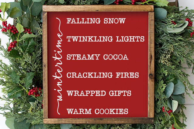 Wintertime List SVG SVG So Fontsy Design Shop 