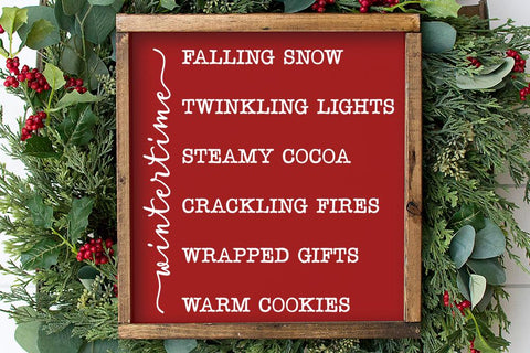 Wintertime List SVG SVG So Fontsy Design Shop 