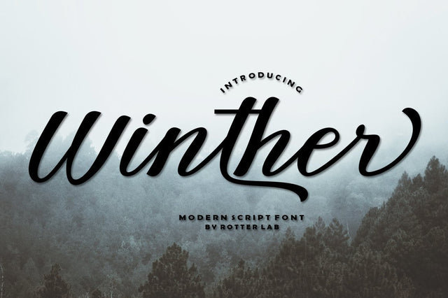 Winther Font Rotterlab studio 