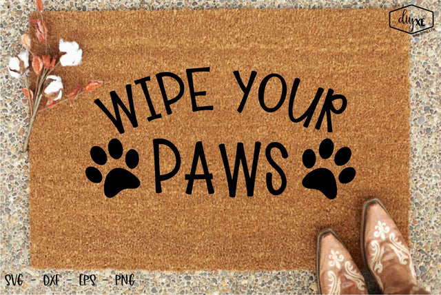 Wipe Your Paws SVG DIYxe Designs 