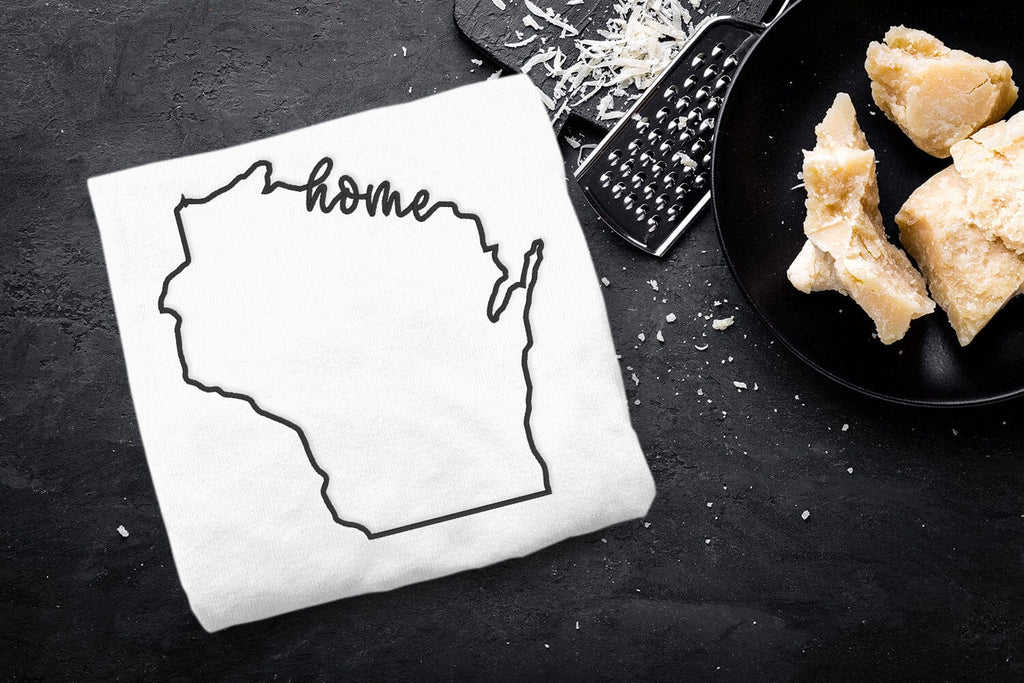 Wisconsin Home State Outline Embroidery - So Fontsy