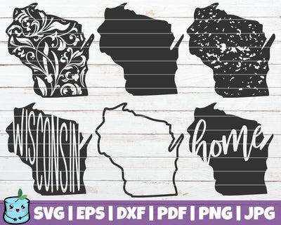 Wisconsin State SVG MintyMarshmallows 