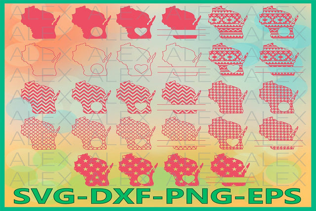 Wisconsin State SVG SVG AlexSVGStudio 