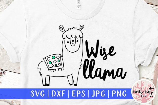 Wise llama – Llama SVG EPS DXF PNG SVG CoralCutsSVG 