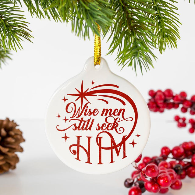 Wise men still seek Him round circle Christmas SVG SVG Chameleon Cuttables 